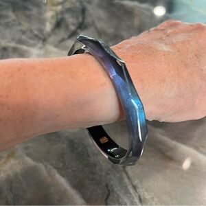 ALEXIS BITTAR BLUE LUCITE BANGLE